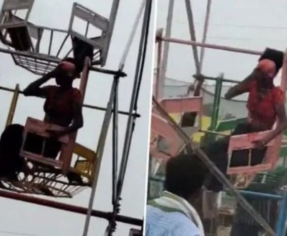 ఫెరిస్ వీల్‌లో చిక్కుకున్న జుట్టు