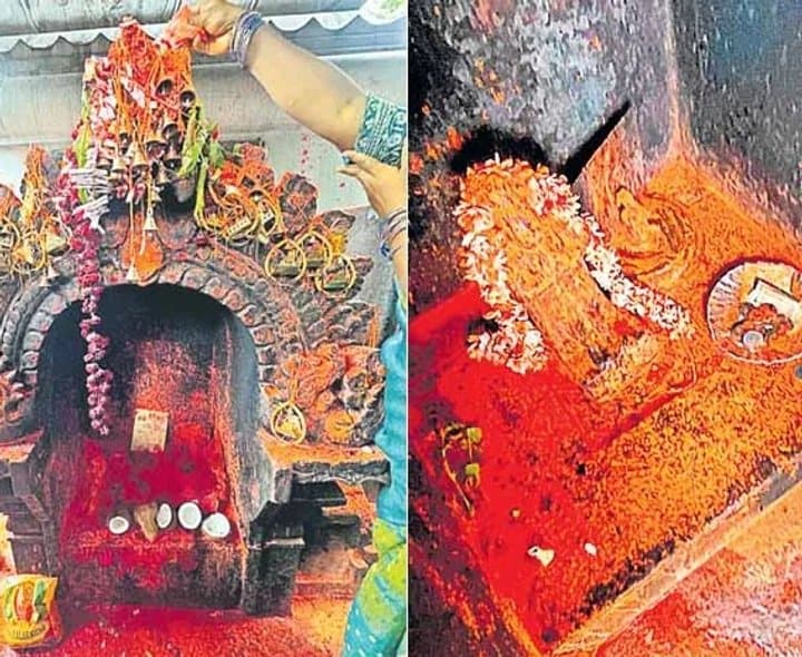 తిరుమల ఘాట్ రోడ్డులో విగ్రహం మాయం