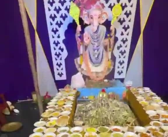 216 రకాల నైవేద్యాలతో గణనాథుడికి పూజలు