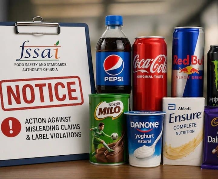 FSSAI కొరడా,Coca-Cola, Redbull ఇతరులకు నోటీసులు