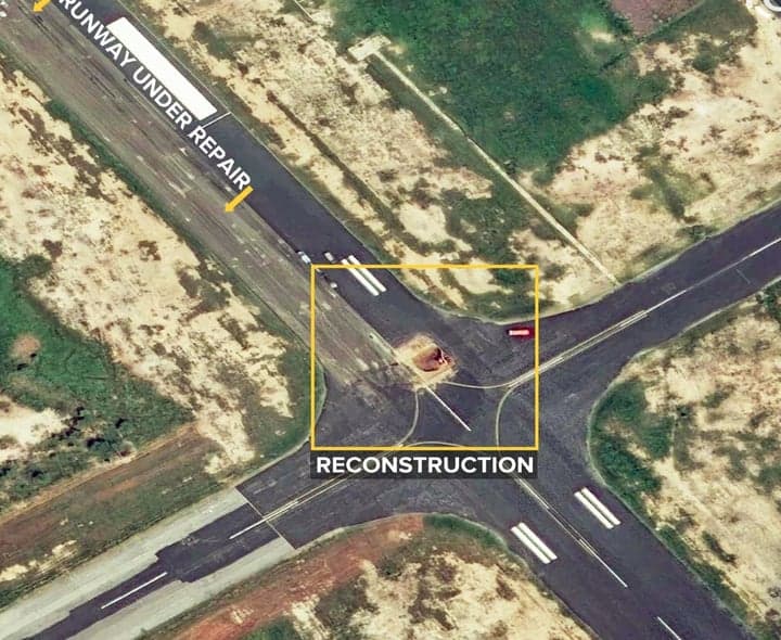 సర్గోధా రన్‌వేకు 16 నెలలుగా మరమ్మతులు