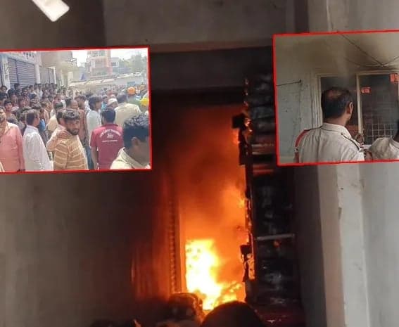 చెప్పుల గోదాంలో అగ్నిప్రమాదం