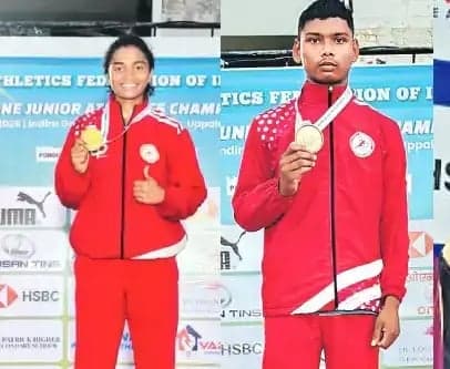 రికార్డుతో స్వర్ణం కొల్లగొట్టిన శ్రీతేజ