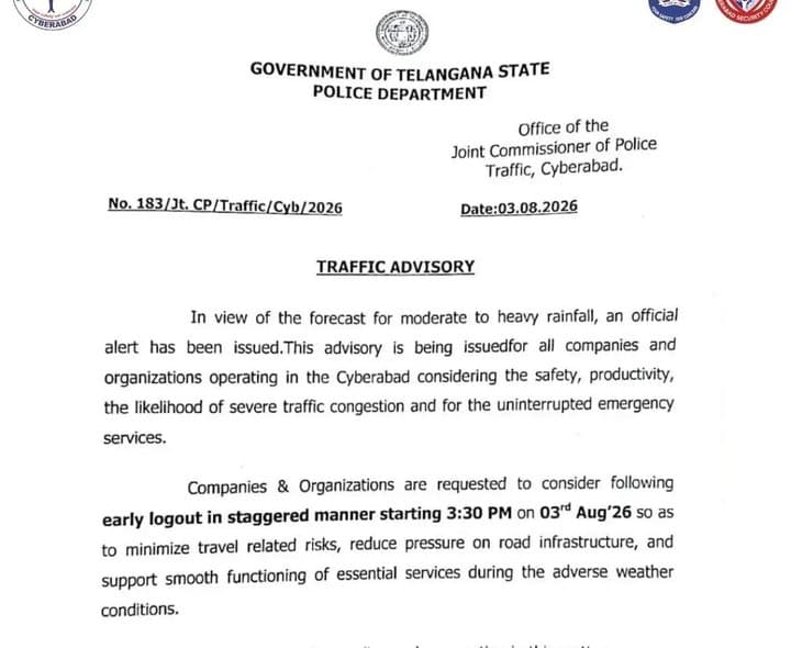 హైదరాబాద్‌లో భారీ వర్ష సూచన.. అప్రమత్తతకు పిలుపు - Udayam Digital
