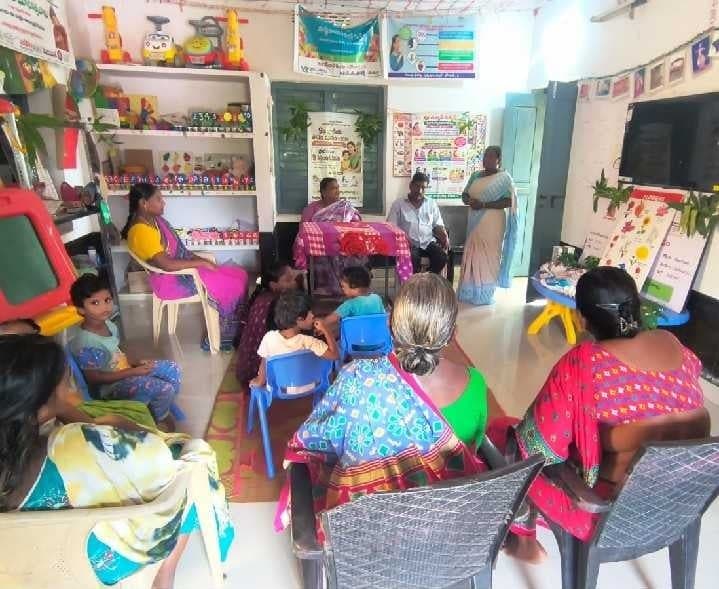 చోరగుడిలో అంగన్‌వాడీ కార్యక్రమం - Udayam