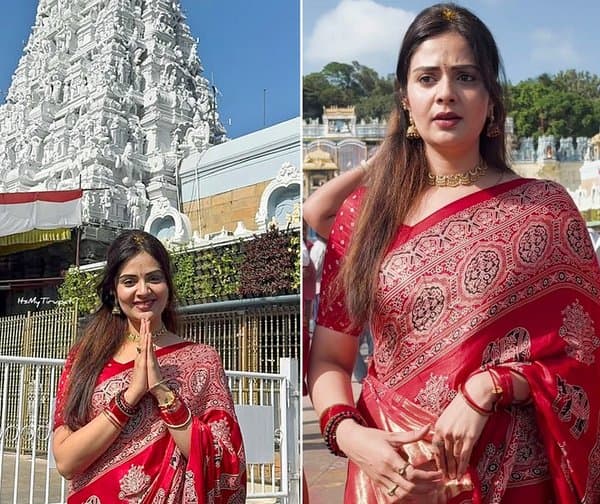 తిరుమలశ్రీవారిసేవలోశ్రీముఖి
