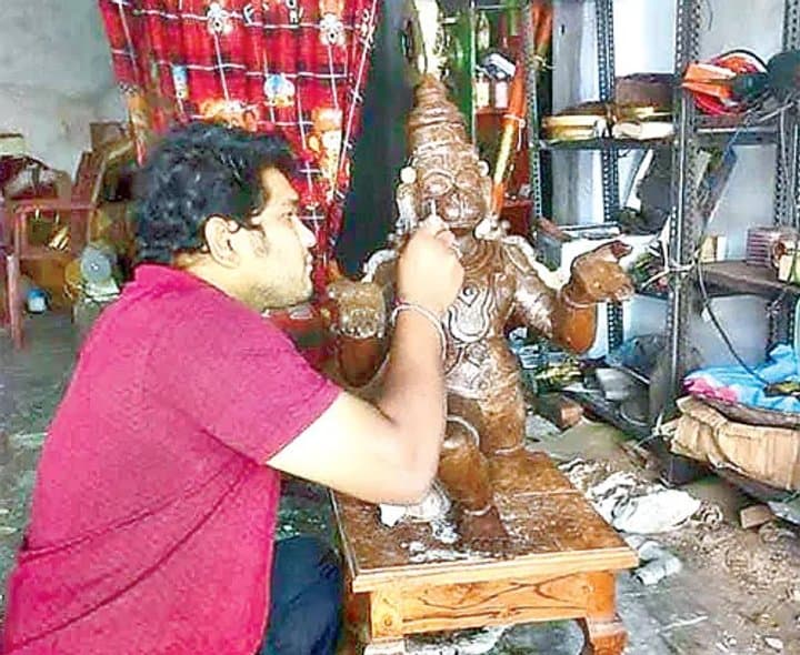 సిరిసిల్ల గజ్జెల సోదరుల శిల్ప వైభవం - Udayam Digital