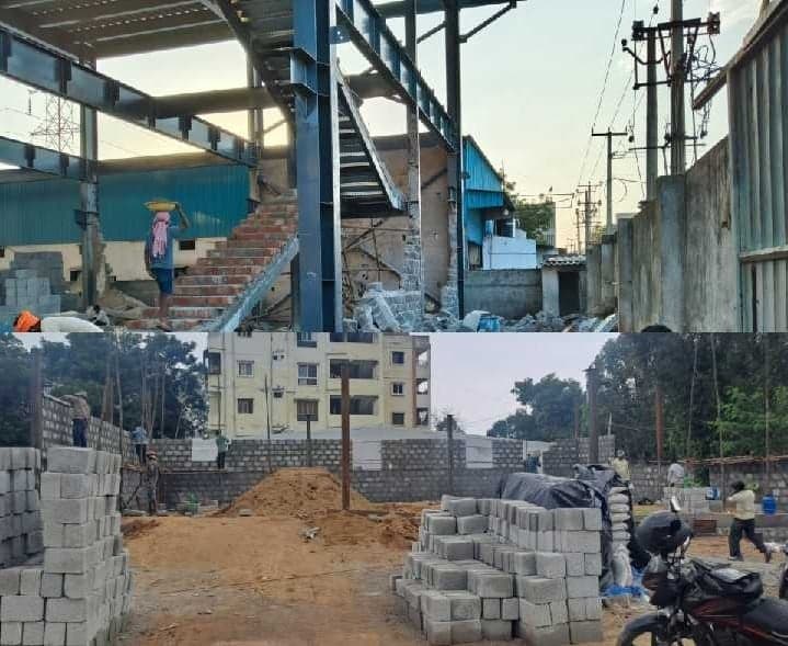 కొంపల్లిలో అనుమతుల్లేని షెడ్‌ కూల్చివేత - Udayam