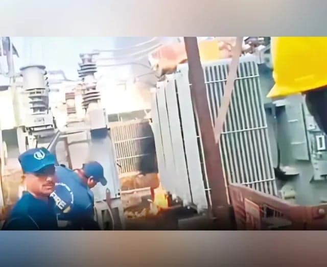 సబ్‌స్టేషన్‌లో భారీ అగ్నిప్రమాదం