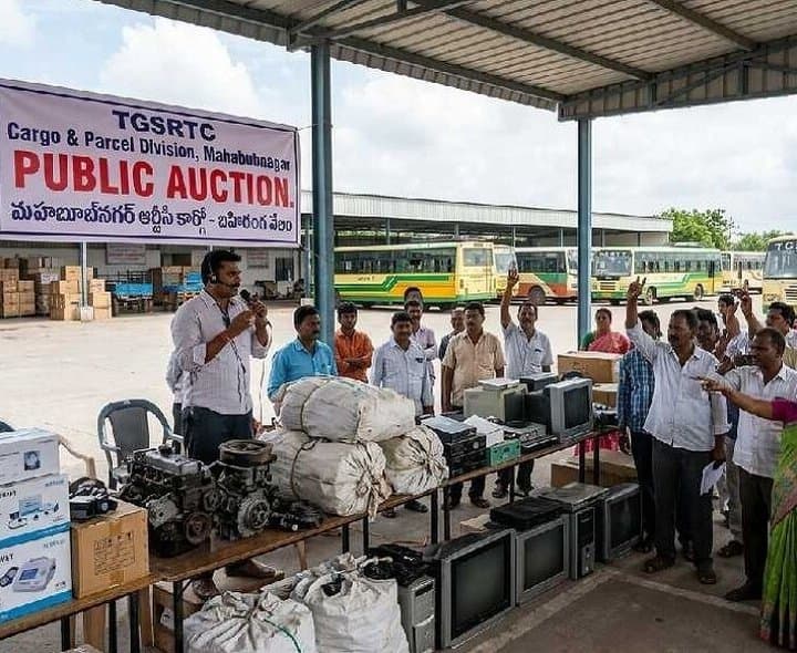  మహబూబ్‌నగర్‌లో 12న పార్సిళ్ల బహిరంగ వేలం