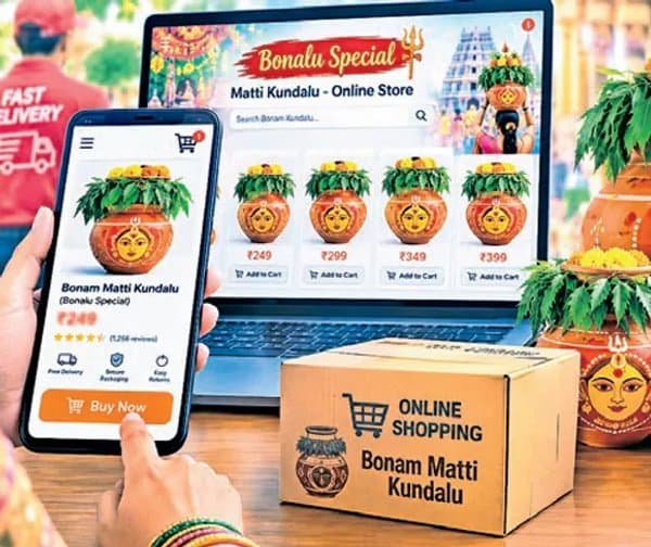 ఆన్‌లైన్ బాటలో బోనాల షాపింగ్