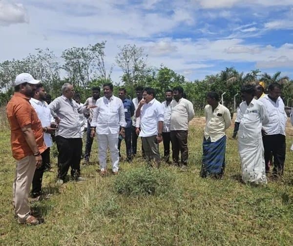 మాధవరంలో సీఎం చంద్రబాబు పర్యటన ఏర్పాట్లు