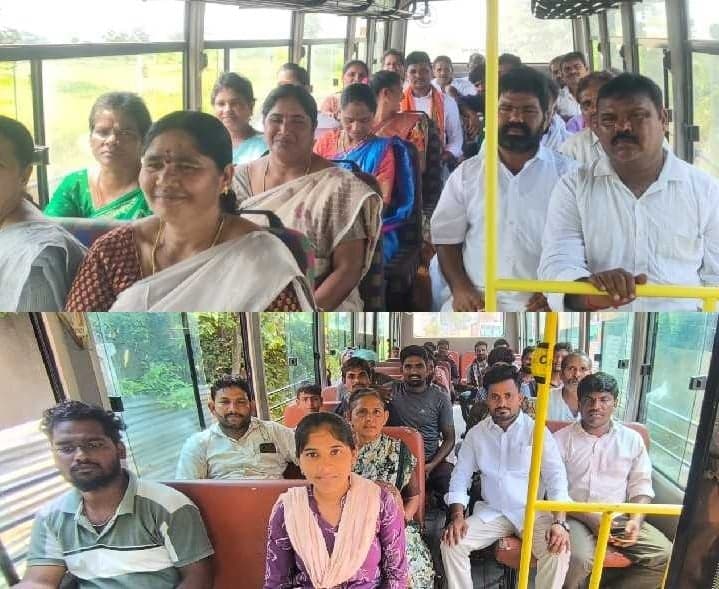 అల్లిపురం ఆలయ భూమిపూజకు భక్తుల తరలింపు - Udayam