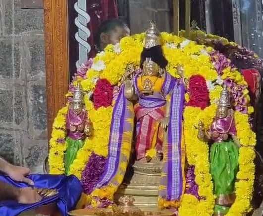 సింహాద్రి అప్పన్నకు బంగారు పుష్పార్చన