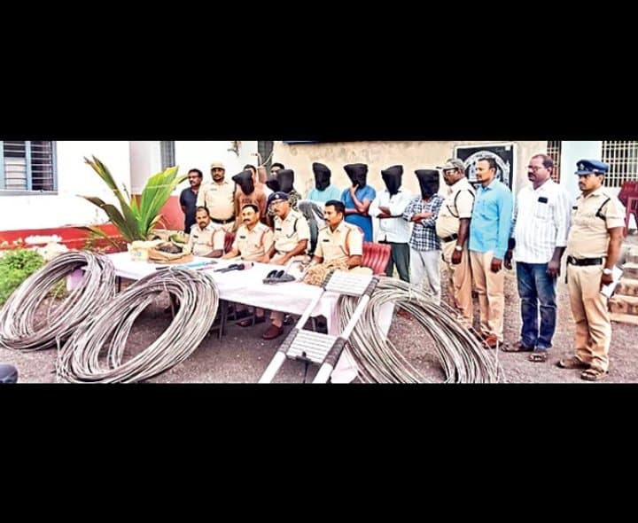 అంతర్‌ జిల్లా దొంగల ముఠా అరెస్ట్.. 7 మంది పట్టివేత