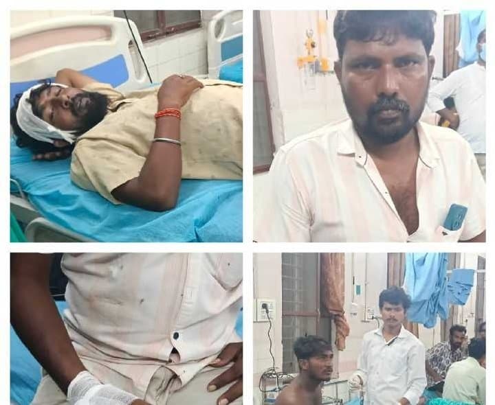 నందిగామలో ఇరు వర్గాల ఘర్షణ.. కర్రలతో దాడి - Udayam
