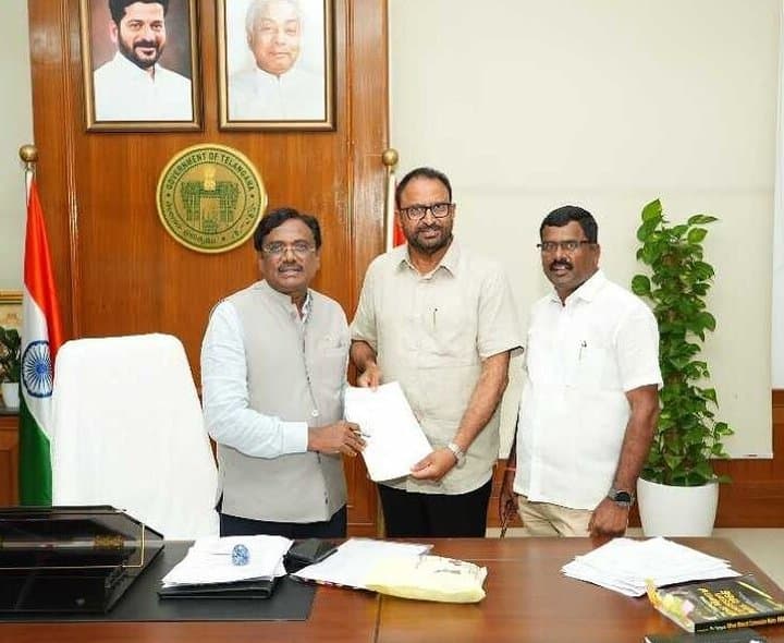 కార్మిక సమస్యలను మంత్రి దృష్టికి తీసుకెళ్లిన శ్రీహరిరావు