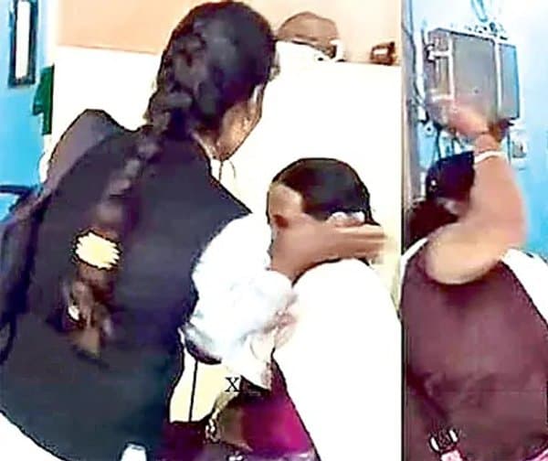 టీటీఈపై విద్యార్థిని దాడి