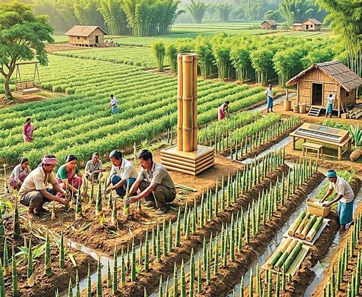 పోలాల్లో విస్తరిస్తున్న వెదురు సాగు