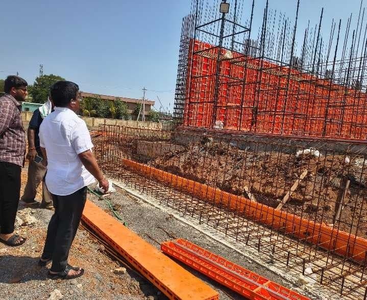ఒంగోలులో టీడీపీ కార్యాలయ పనుల పరిశీలన - Udayam