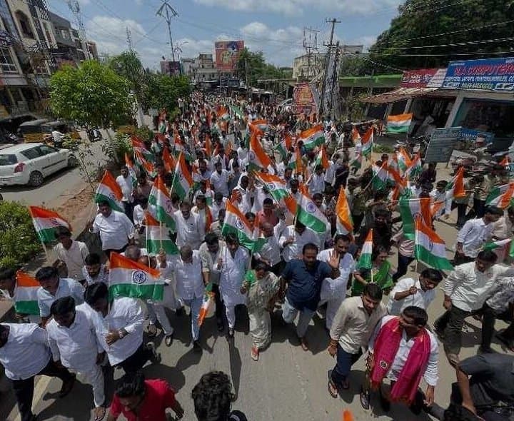 సంగారెడ్డిలో ఘనంగా 'హర్‌ ఘర్‌ తిరంగా' ర్యాలీ