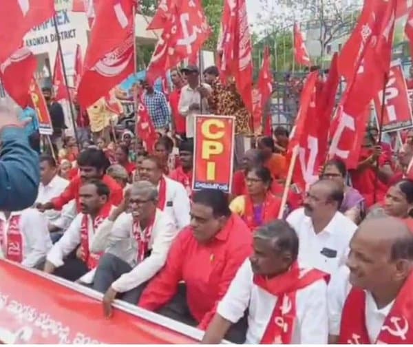 హన్మకొండ కలెక్టరేట్ వద్ద వామపక్షాల ఆందోళన