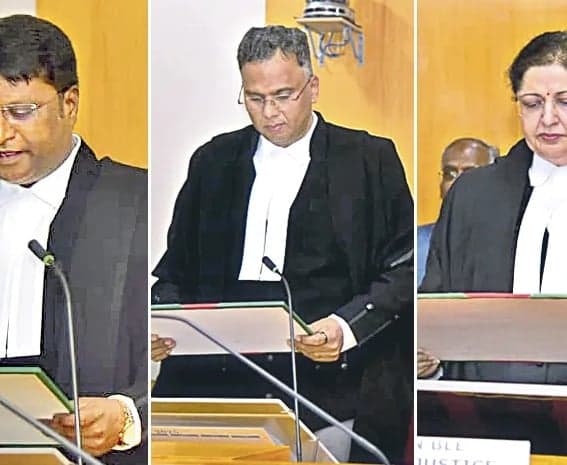 హైకోర్టు శాశ్వత న్యాయమూర్తుల ప్రమాణం