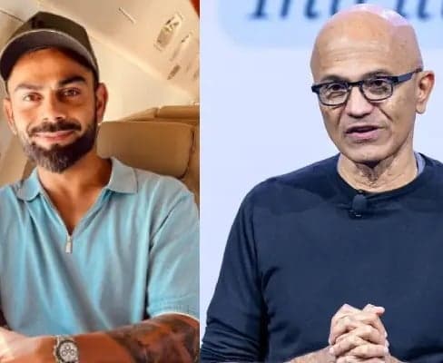 విరాట్‌ కోహ్లీకి సత్య నాదెళ్ల స్వాగతం