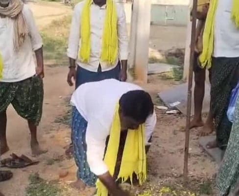 మాచాపురంలో సీసీ రోడ్డు నిర్మాణ పనులు ప్రారంభం - Udayam