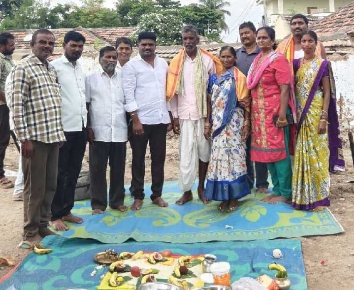 గాగిల్లాపూర్‌లో ఇందిరమ్మ ఇంటికి భూమిపూజ - Udayam