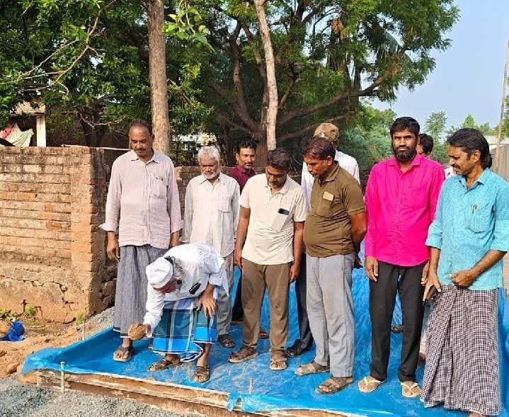 దాసరిపల్లెలో సిమెంట్ రోడ్ల పనులు ప్రారంభం - Udayam