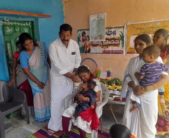 పందిపర్తిలో ఘనంగా పోషణ వారోత్సవాలు - Udayam