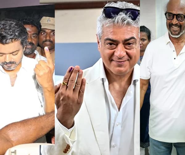 ఓటేసిన సెలబ్రెటీలు.. తమిళనాట కొనసాగుతున్న పోలింగ్ - Udayam Digital