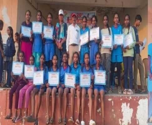 కేజీబీవీ విద్యార్థినుల క్రీడా ప్రతిభ - Udayam