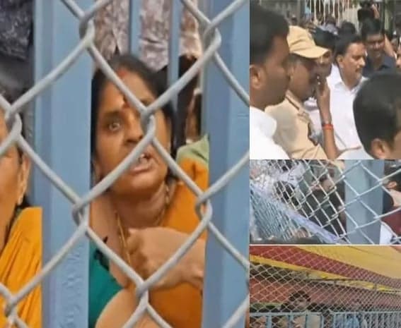 ఇంద్రకీలాద్రిపై మొదటిరోజే ఉద్రిక్తత.. ఎంపీని నిలదీసిన భక్తులు