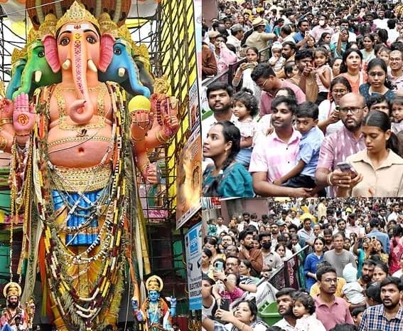 ఖైరతాబాద్ మహా గణపతి దర్శనాలు 23 అర్ధరాత్రి వరకే