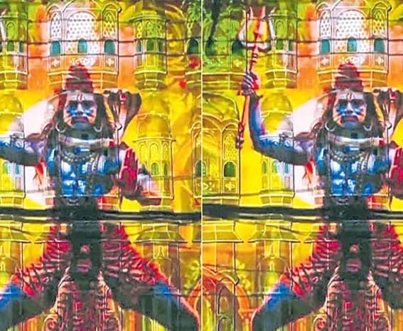 హవా మహల్ స్ఫూర్తితో మండపం