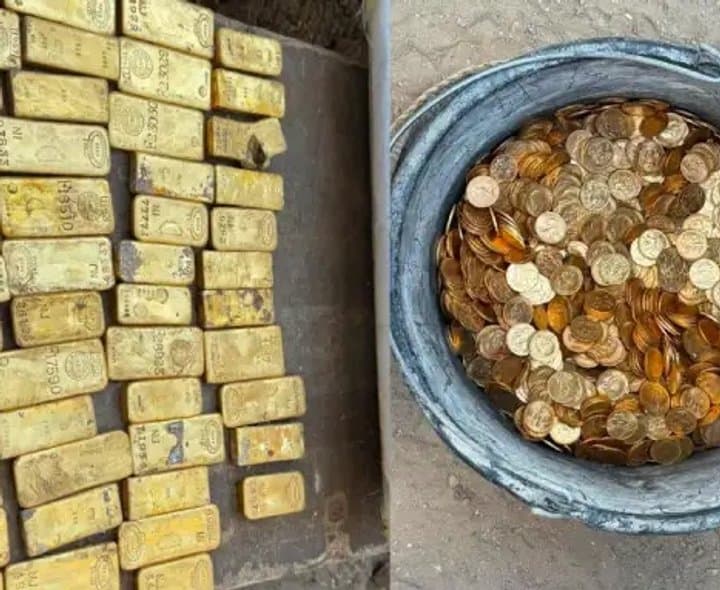 మురుగు తవ్వకాల్లో రూ.98 కోట్ల బంగారం