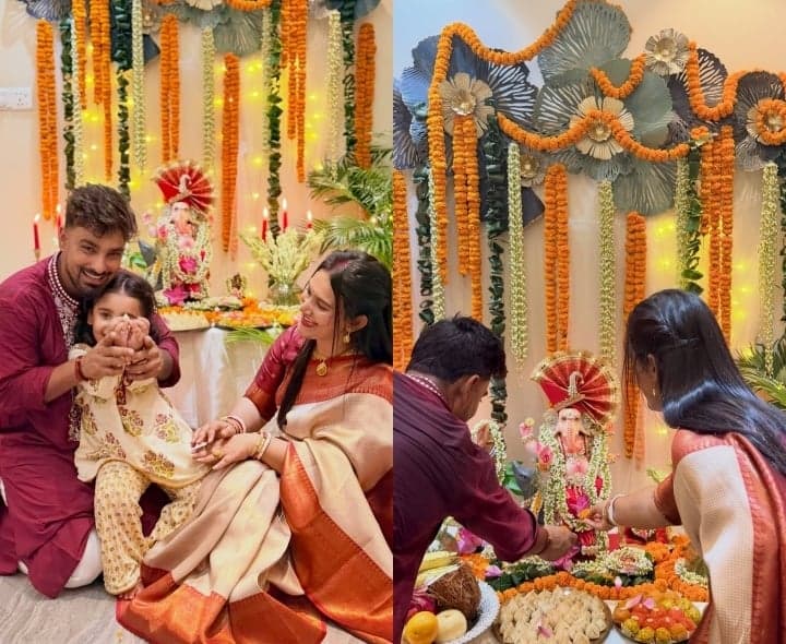 బంగ్లా క్రికెటర్ ఇంట గణపతి వేడుకలు