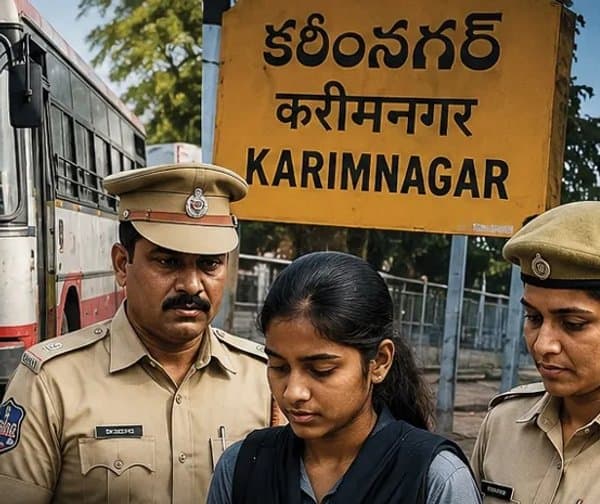 ఫ్రీ బస్సులో విద్యార్థిని చక్కర్లు