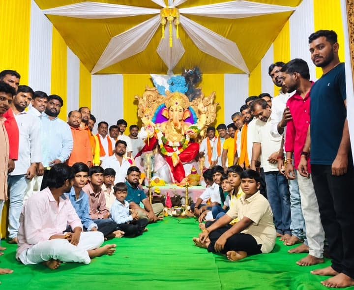 మంచాలలో అర్ధరాత్రి వరకు గణేశ్ పూజలు - Udayam