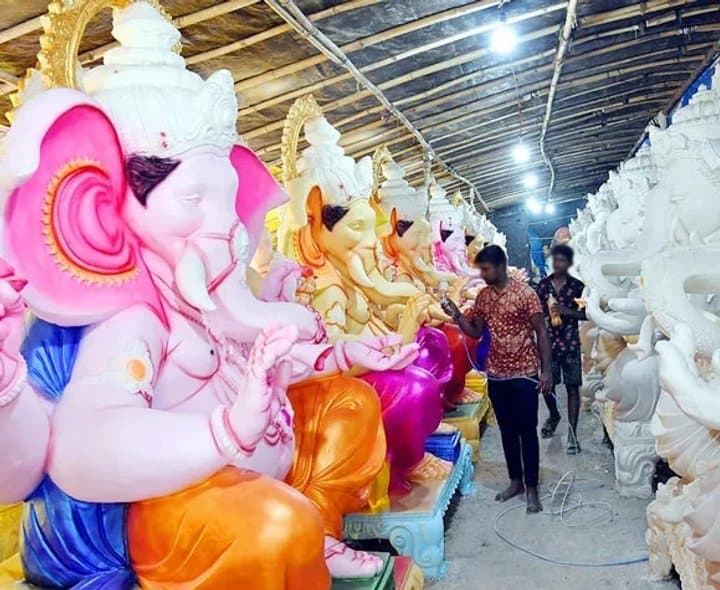 గణేశ్‌ విగ్రహాల ధరల మోత