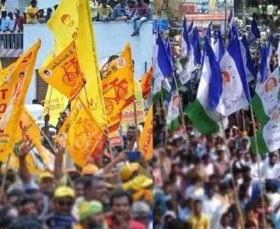 కుప్పంలో టీడీపీ, వైసీపీ విభన్న ప్రచారాలు 