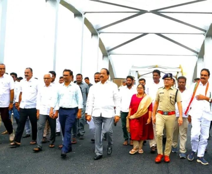 గ్రీన్‌ఫీల్డ్ రహదారి పనుల పరిశీలన