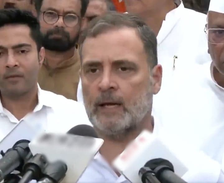 రాజ్యాంగాన్ని నాశనం చేశారు.. ఓట్లు దొంగిలించారు: రాహుల్
