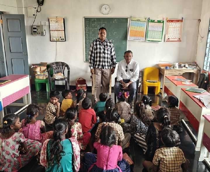 బుడమగుంట పాఠశాలను తనిఖీ చేసిన MEO - Udayam