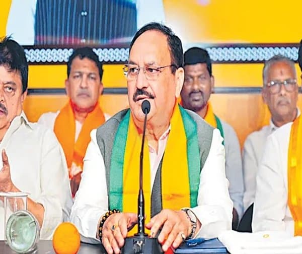 బిజెపిలోకి చేరికలు: నడ్డా - Udayam Digital