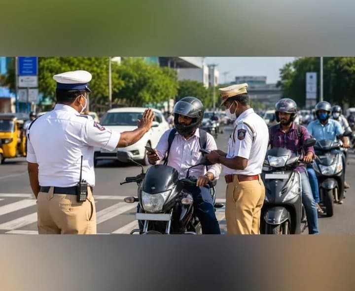 ట్రాఫిక్ పోలీసులకు మొబైల్ నిషేధం
