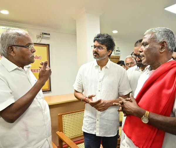 సీఎం విజయ్‌తో సీపీఐ, సీపీఎం నేతల భేటీ - Udayam Digital
