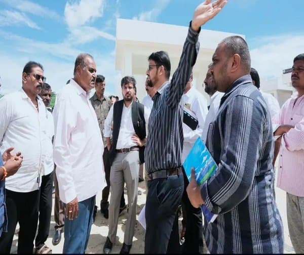 కుప్పంలో రైతు బజార్: స్థల పరిశీలన